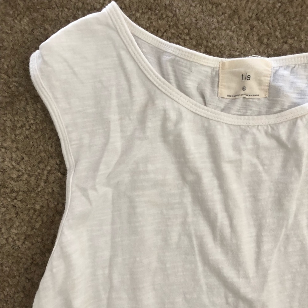 Anthropologie white tunic tank